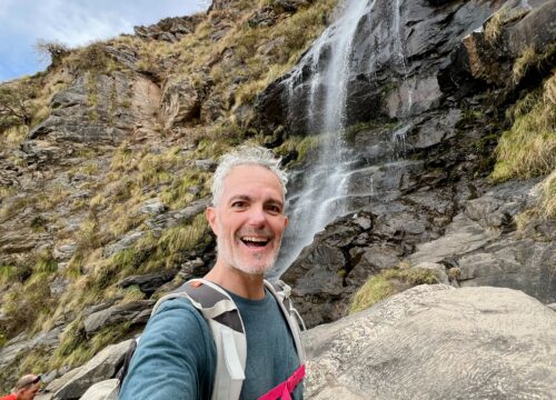 Llegando a la Cascada